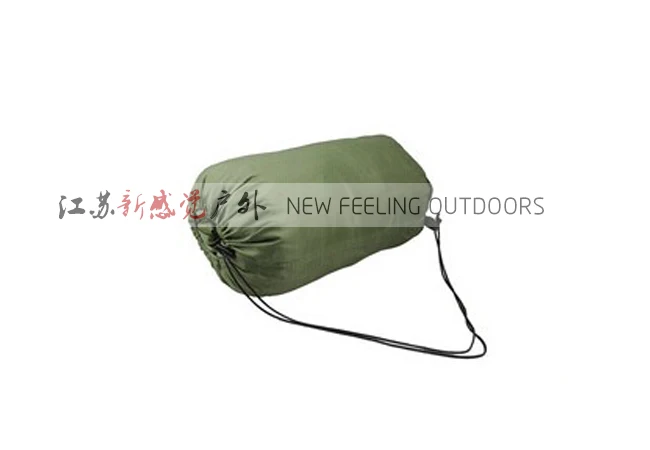 Camping Home Light Polyester Fiber Indoor Blue Windproof Envelope Sleeping Bag With Hood Outdoor Hiking