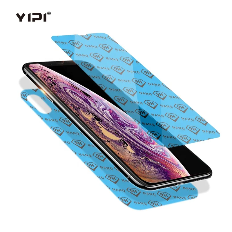 Smartphone Use Initiative Blue Nano Glass 9H Screen Protector Anti Scratch Screen Film Filter For iPhone XS Max