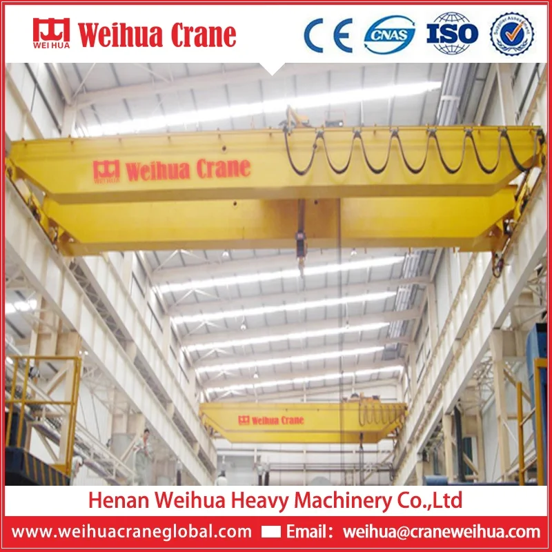 WEIHUA double girder remote control overhead crane puente grua 20 ton