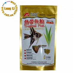 Wholesale custom plastic stand up product packaging bags fish food zipper packaging bag