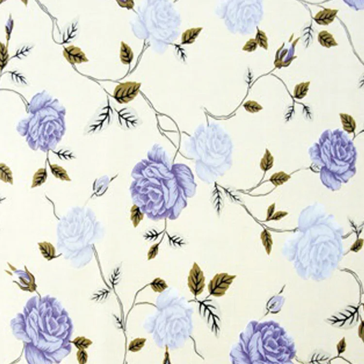 PVC home decorative flowers printed vinyl adhesive film rolls for kitchen