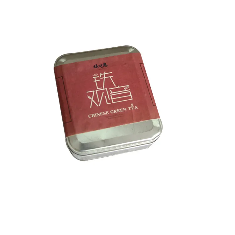OEM powder pacing tin can rectangle shape tin box OEM metal box