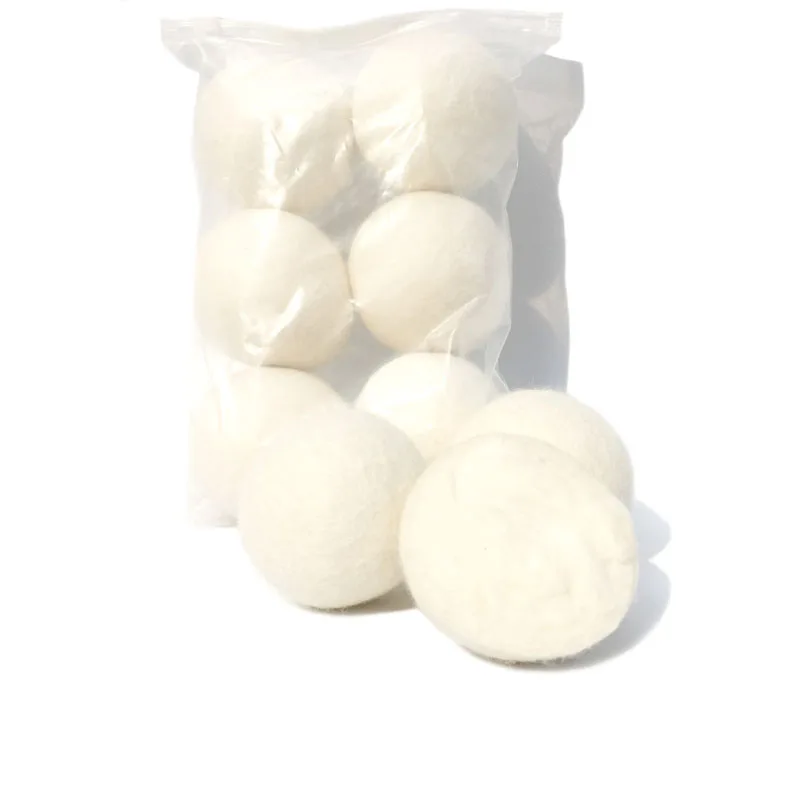 Wholesale reusable 100% organic wool laundry dryer balls with lavender essential oil option