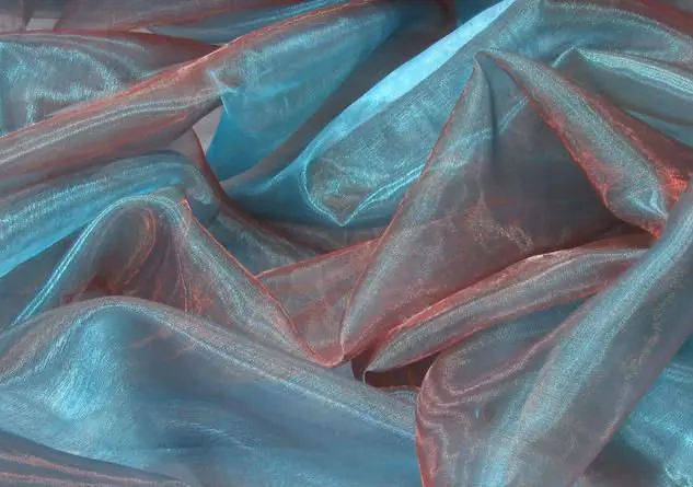 shimmer organza - jade