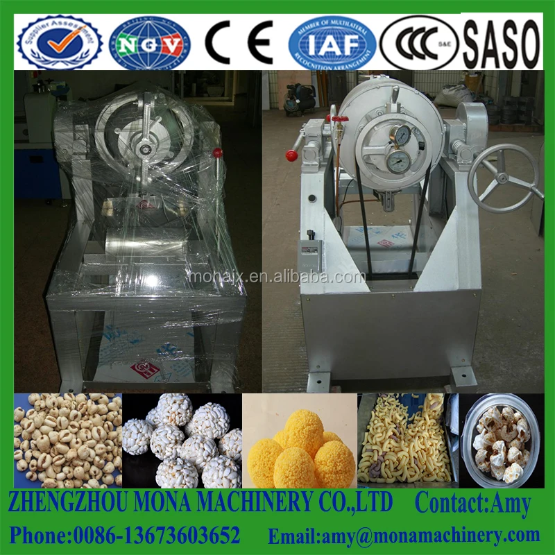 Hot sale Airflow Bulking Machine Food Extruder|Steel Food Grain Air Flow Puffing Machine price