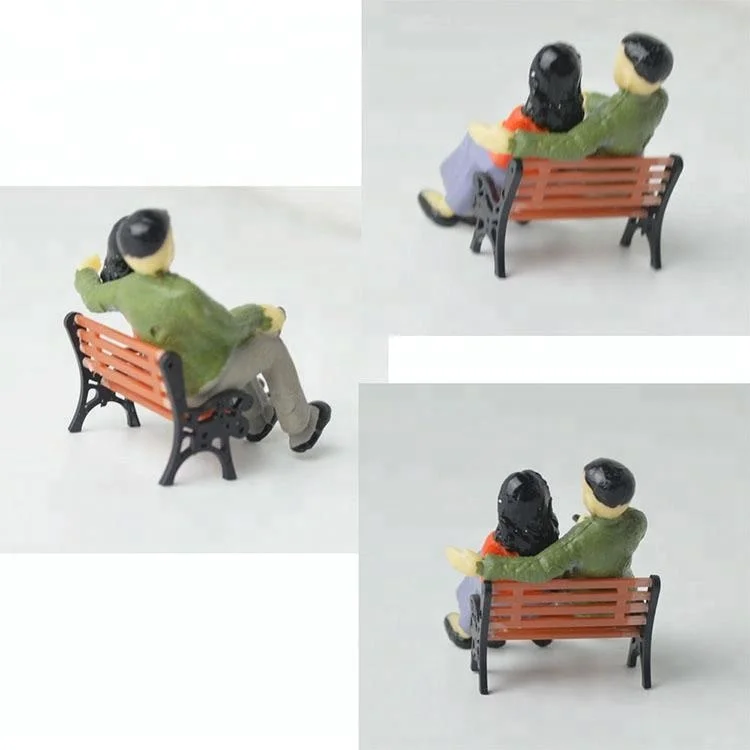 
100pcs 1/50 scale architectural model making bench chair for park 