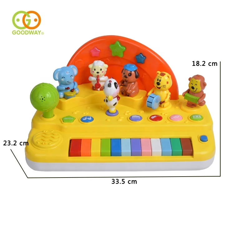 Funny Cartoon Dancing Animal Kids Music Learning Piano Keyboard Toy
