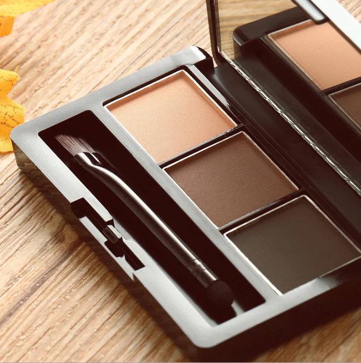 
BCC Top Selling Make Up Cosmetics 3 Color Eyebrow With Eyebrow Powder And Makeup Tool 