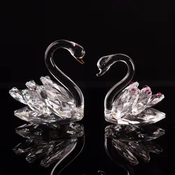 Креативное домашнее Хрустальное украшение, оптовая продажа, Хрустальный Лебедь, свадебный подарок, украшение для свадебной комнаты, хрустальное украшение