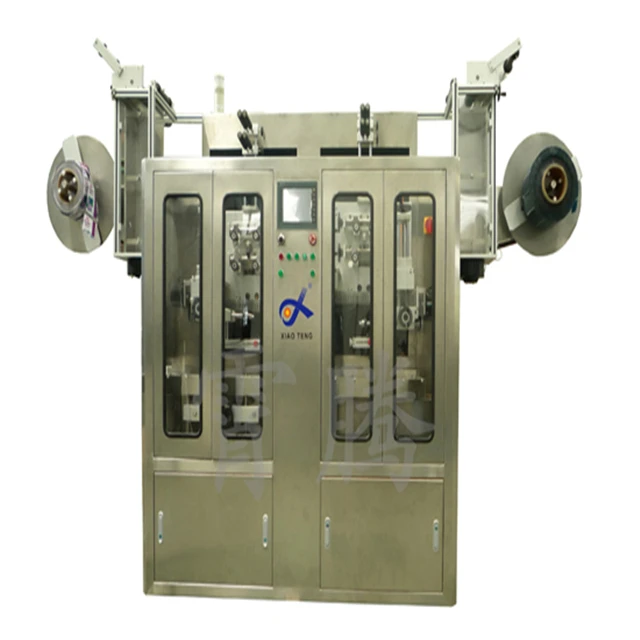 High efficiency advanced automatic glass bottles shrink sleeve labeling machine factory price