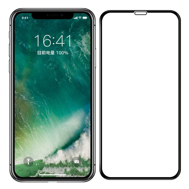  Изогнутое Полноразмерное защитное закаленное стекло 5D на клеевой основе для Iphone противоударное мобильного телефона японское Asahi с полным