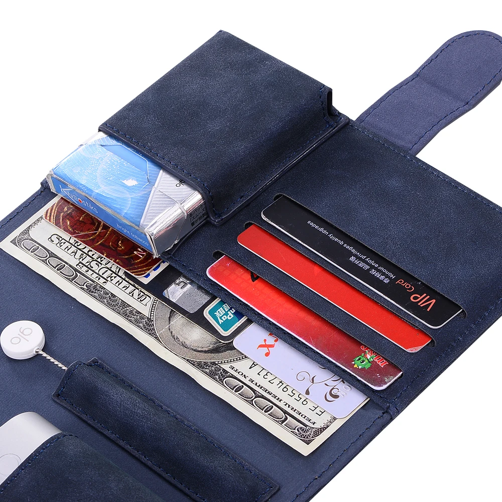 
Book Design Factory Customize Leather Flip Wallet Case for Electronic Cigarette GLO wallet PU case 