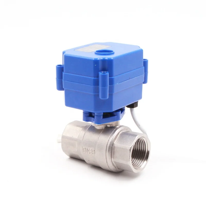 electric water brass ball control valve 2 wire 3 wire 5 wire electric motor operated control valve