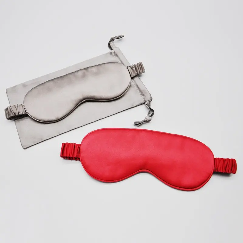 100% Pure Mulberry silk adjustable travel girl used sleeping eye mask