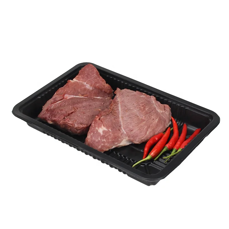 
Food grade disposable Frozen Food packaging Biodegradable pp blister plastic food tray for meat 