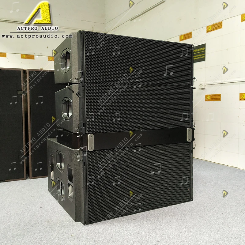 Professional stage audio speaker double 12 inch line array J8 3- way DJ set