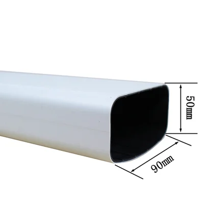 90x50mm special design of Hydroponic Channel PVC channel pipes