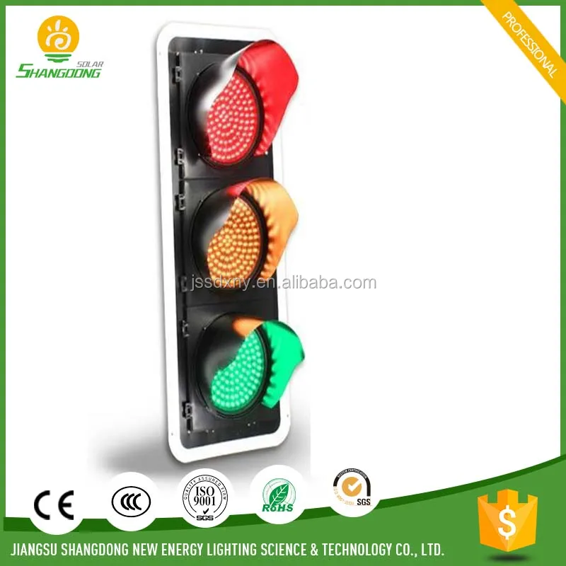 
Factory supply led traffic solar powered traffic light 