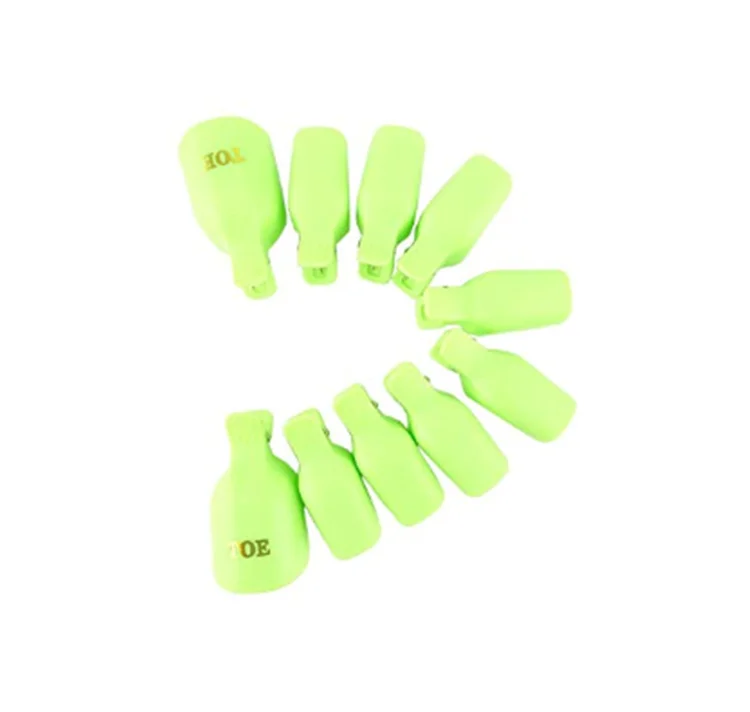 Plastic Acrylic Nail Art Soak Off Cap Clip UV Gel Polish Remover