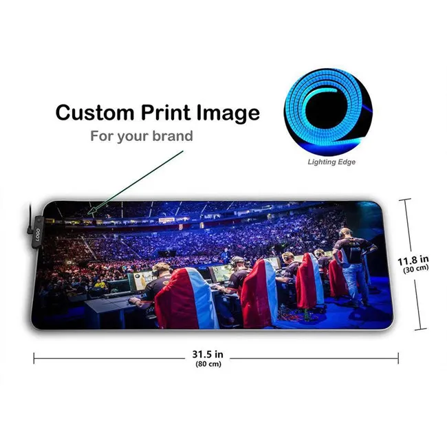 Led Cat Mouse Pads Big Girls World Map Non Slip Larg 4Mm Espesor Green Fabric Mat Mousepads Rgb