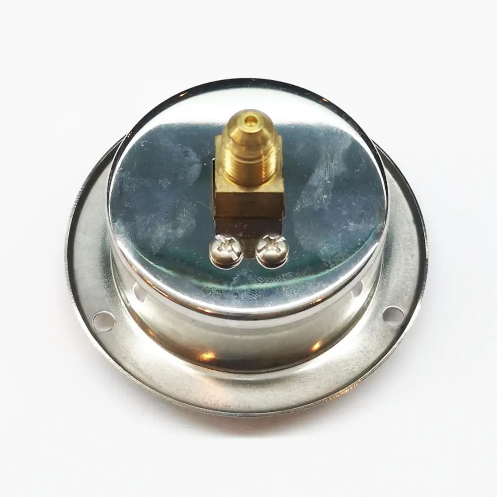 63mm 1/4SAE Factory Price Front Flange Back Mount Refrigerant Manometer  -76cmHg-0-3.5mpa r12 r22 Pressure Gauge