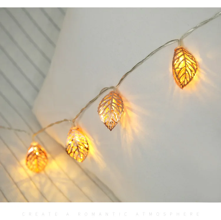 
Dropshipping LED flashlights girls little fresh rooms decorative light romantic wedding rose gold feather bedroom ins style 