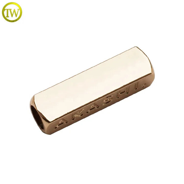 
 Стопор для шнура из цинкового сплава с гравировкой логотипа  