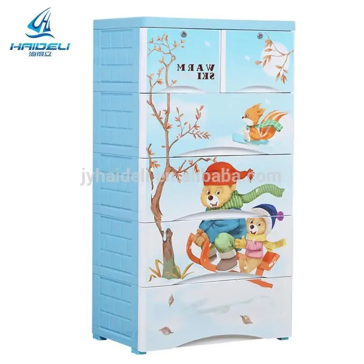 
Colorful baby plastic drawer storage cabinets bedroom cabinet for wholesale 