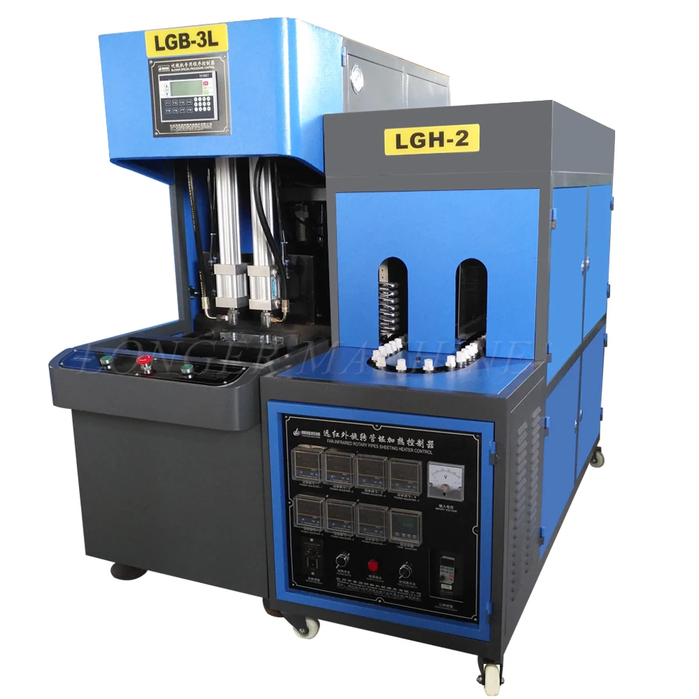 
stretching molding machine,semiautomatic pet blowing machine for pet plastic water/oil bottle. 