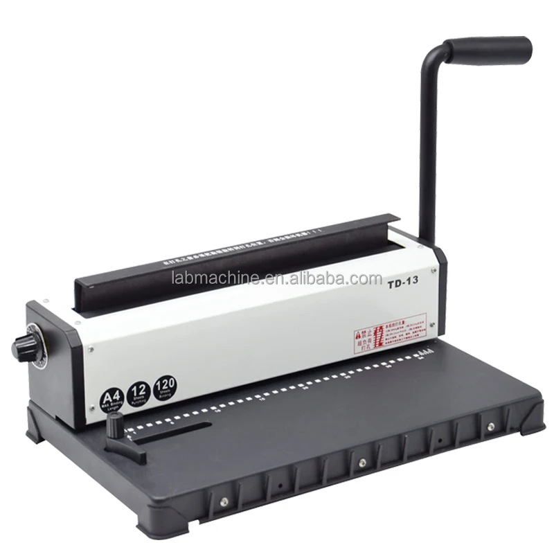 Железного человека катушки с двойной катушкой отверстие переплетная машина TD-13