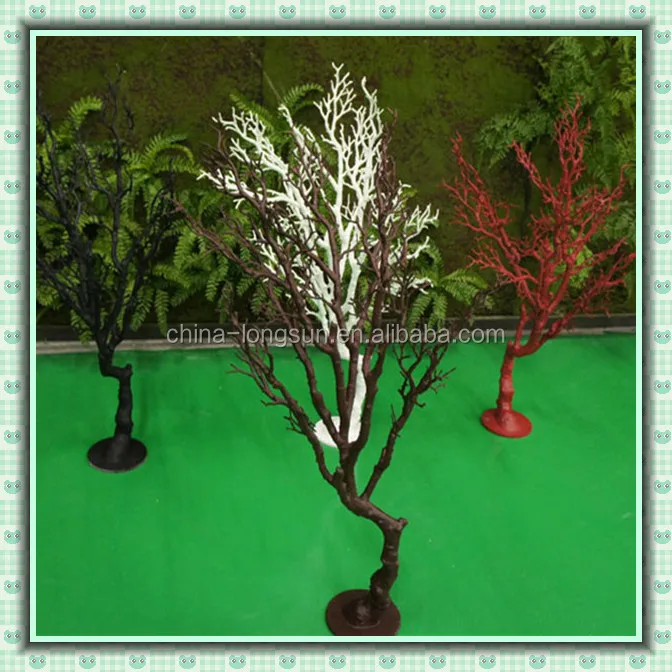 white dry wood branch coral/cheap artificial coral trees/natural white dry coral three branches