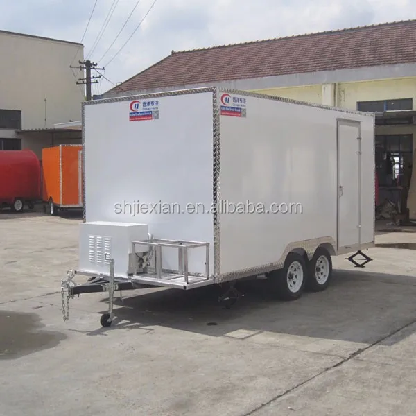 JX-FS400B Concession Square Food Trailer Mobile Coffee Van Ice Cream Truck Hot Dog Cart Portable Food Kiosk