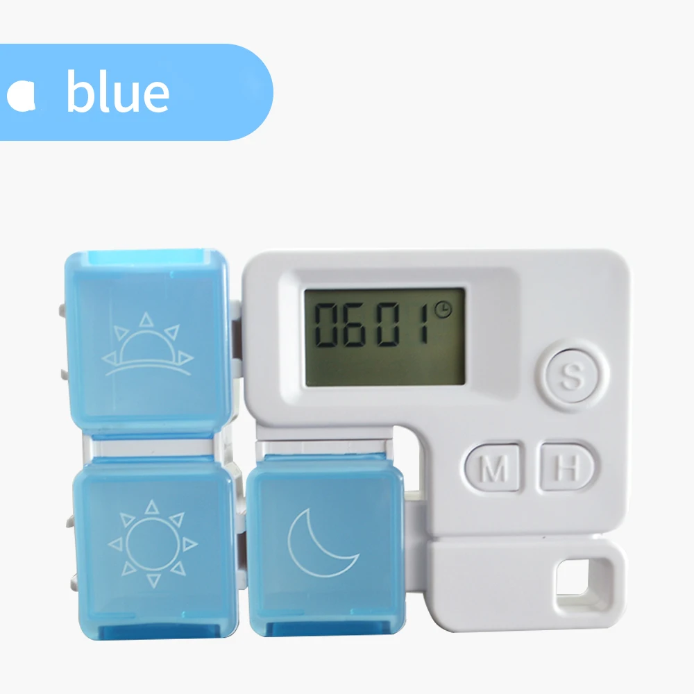 Pill Box TE01 Cute Weekly Alert Dispenser Intelligent Timing Time Medication Electronic Tetris electronic medicine box