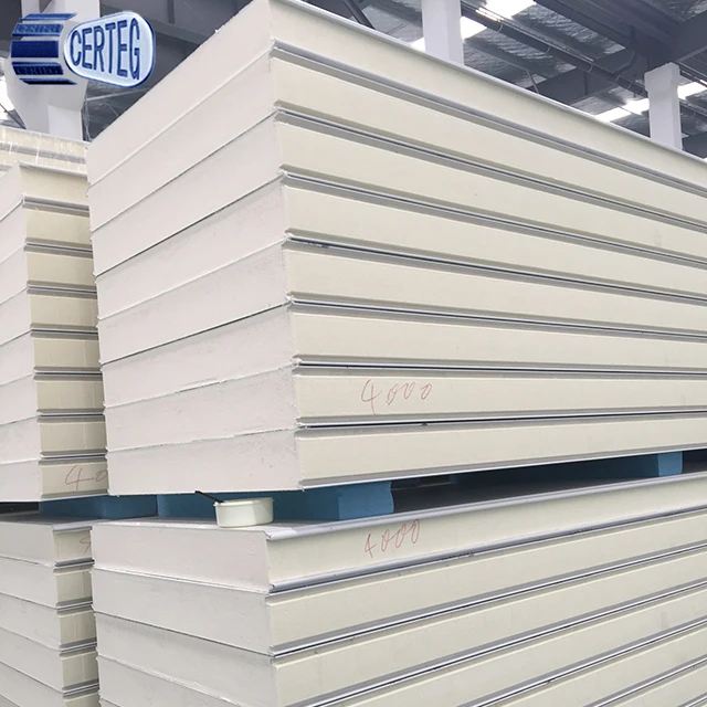 Heat Insulation Pu Sandwich Panels/sip Polyurethane Panel Sandwich For Prefab House - Buy Sandwich Panel,Panel Price,Sandwich Pa