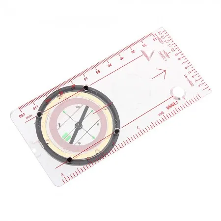 1PCS Outdoor Compass Camping Hiking Survival Scouts Orienteering Rule Baseplate Map Multifunction