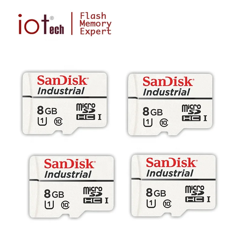 Оригинальная карта памяти Sandisk 8 Гб 16 Micro Industrial SD Card для