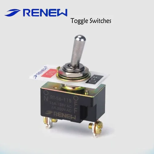 RT-S6-11B SPST ON OFF type wireless remote control 12v toggle switch