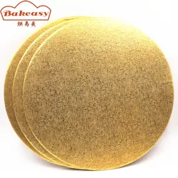 Гофрированные круглые квадратные формы для пиццы из золотой и серебряной фольги, одноразовые барабанные круги 6 мм, 12 мм