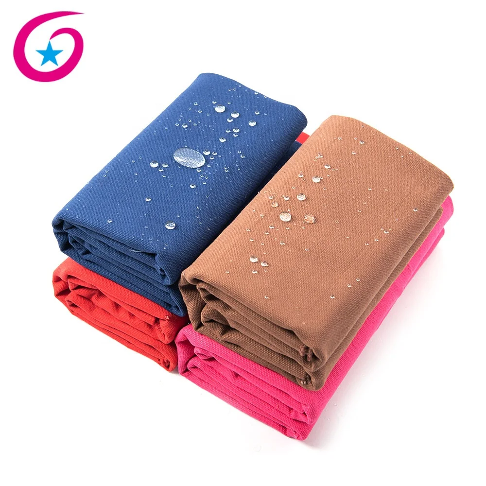 
GRS fabric 16oz recycled cotton dye canvas waterproof fabric for bag 