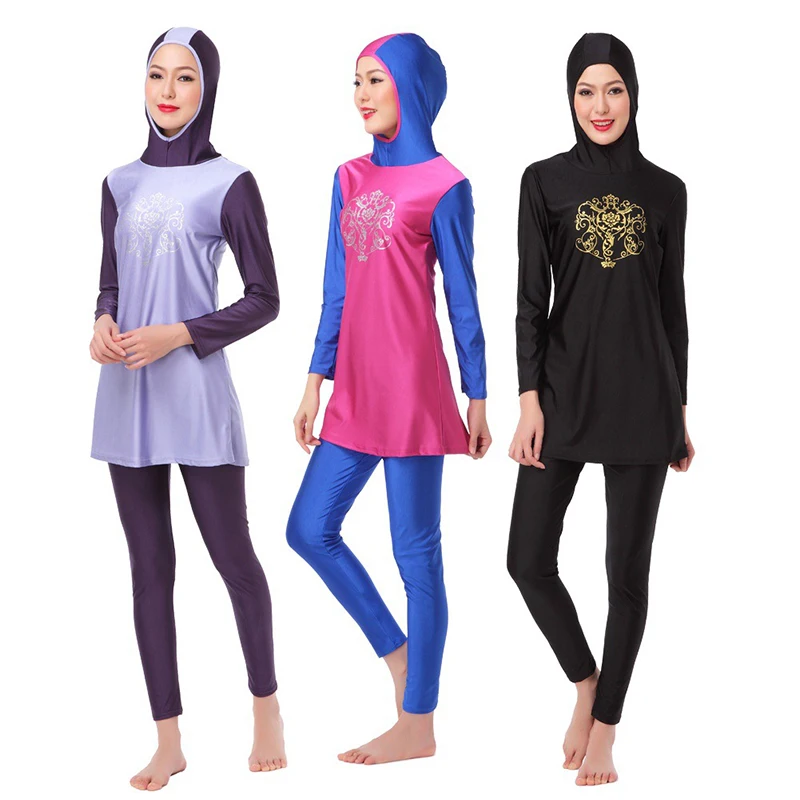 Plus Size Adult Arab Swim Wear Beachwear Muslim Swimwear For Muslim Women