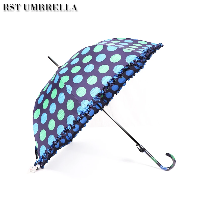 RST цвет кружева горошек зонтик купить оптом из Китая прямые Леди кружевной зонтик