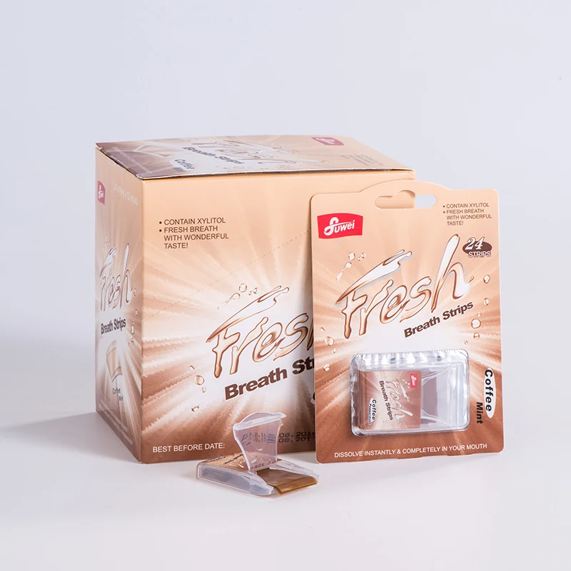 Sugar Free oral fresh breath paper mint edible Strips