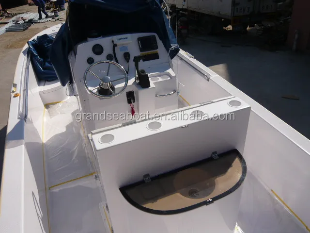 Grandsea 23ft стекловолокна материал центральной консоли модель рыбацкая лодка для продажи