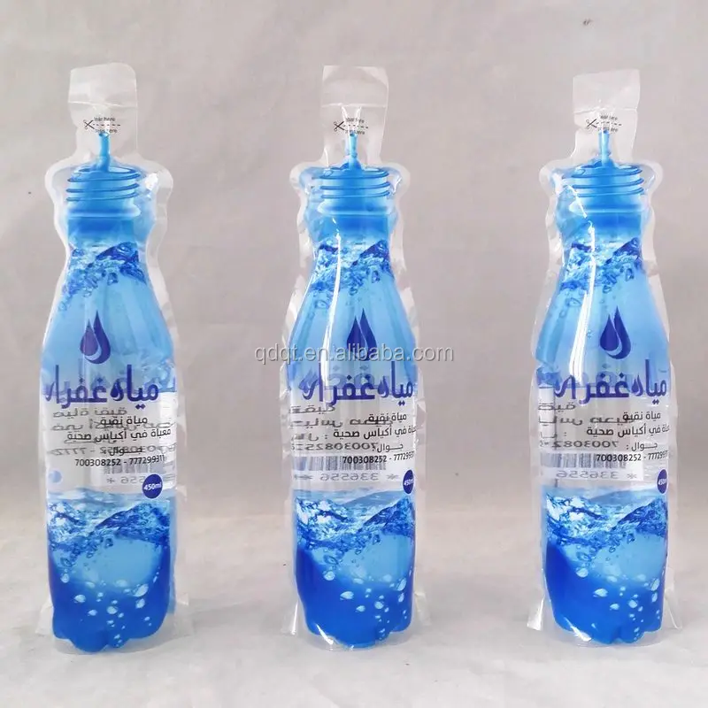 
OEM Acceptable Plastic standing Bags Packaged Drinking Water 