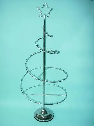 Декоративная настольная металлическая спиральная Рождественская елка с самосборкой
