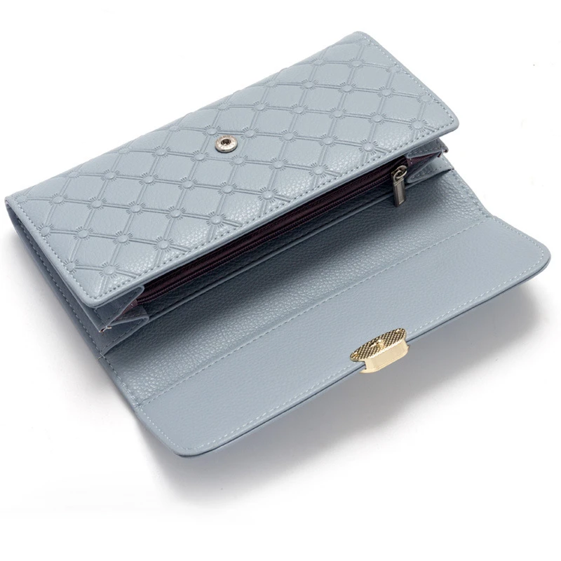 2019 wholesale ladies clutch large capacity pu leather woman wallet
