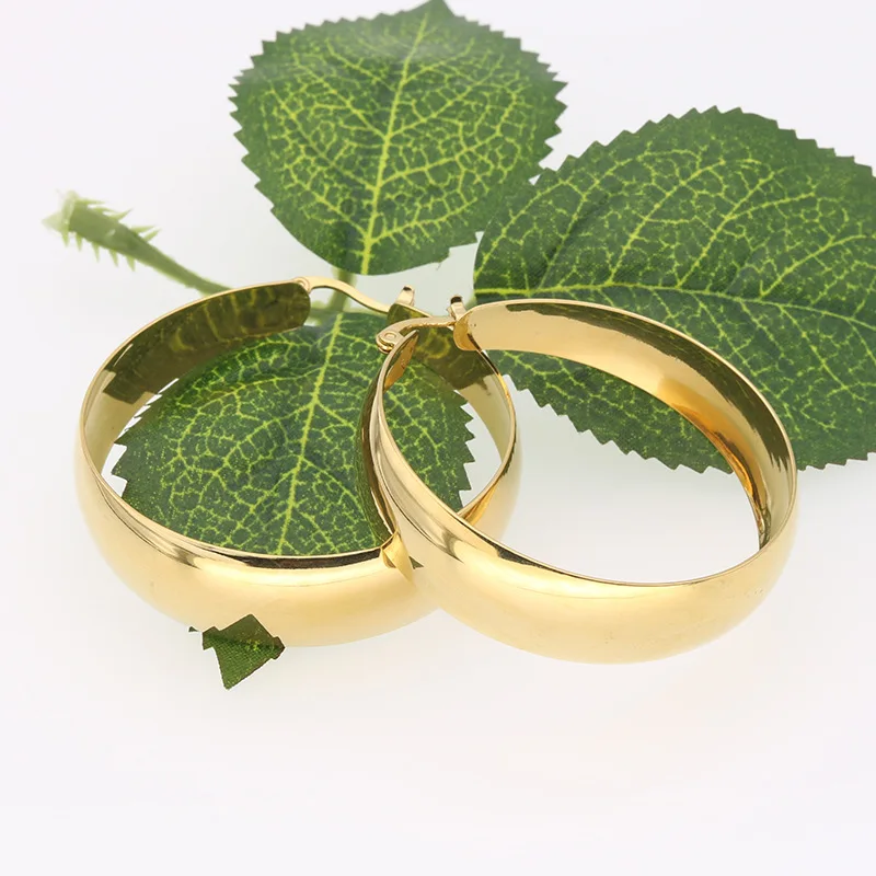 50mm Punk Rock Exaggerated Dance Club Wide Big Hoop Earrings Fashion Jewelry Statement Earring For Women