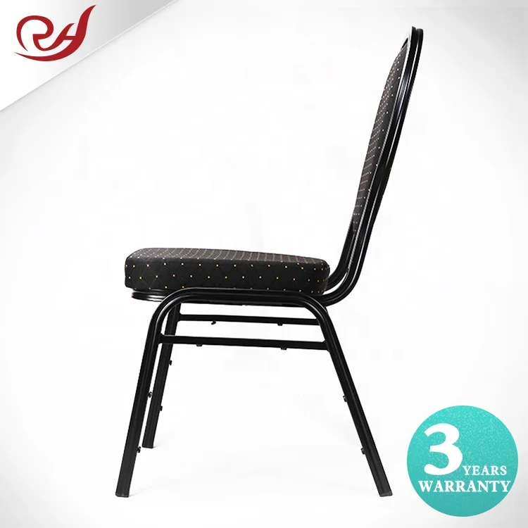 Wholesale Cheap Party Metal Frame Stackable Upholstered Restaurant Chairs Hotel Dinning Hall Aluminium Banquet Chair