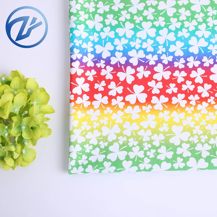 Хлопковая лайкра с цифровой печатью, хлопковая ткань с детским принтом