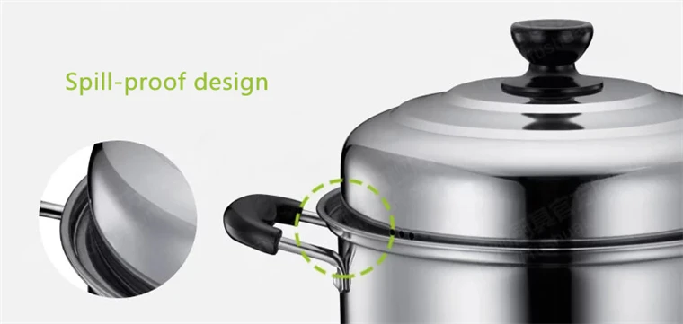 Factory popular design stainless steel steamer pot 28cm / pasta steamer